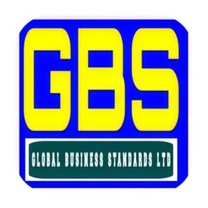 Logo for Global Business Standards Ltd with yellow GBS text.